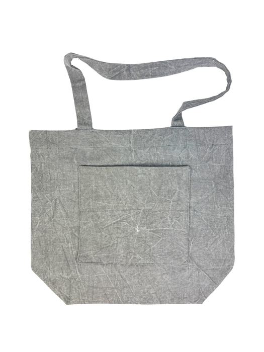 Gray Canvas Tote Bag
