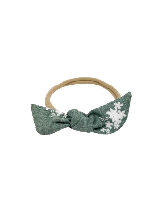 Olive Floral Baby Headband