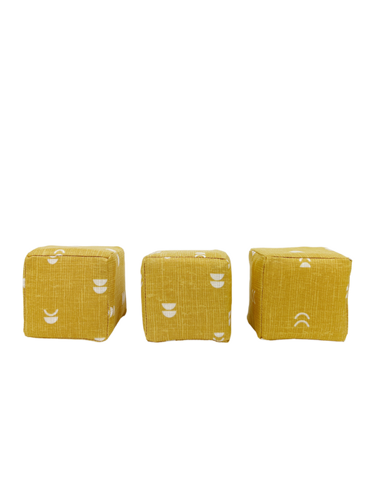 Gold Abstract Fabric Blocks