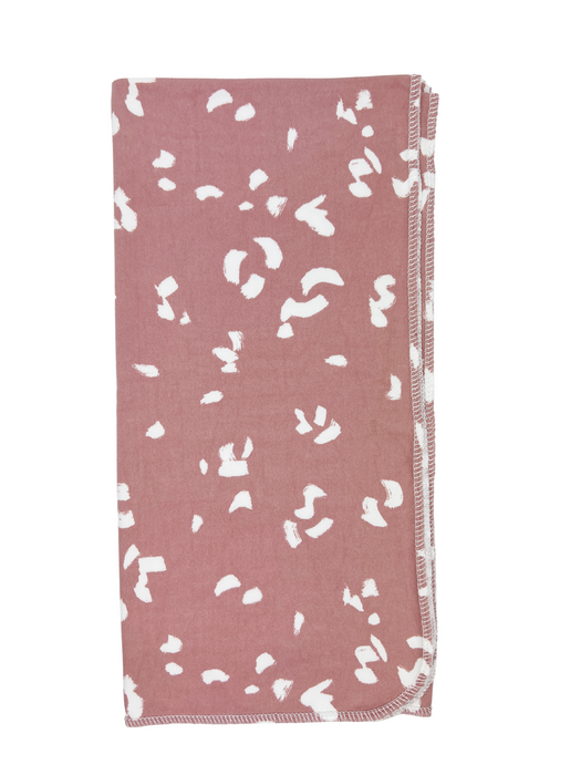 Dusty Rose Paint Strokes Swaddle