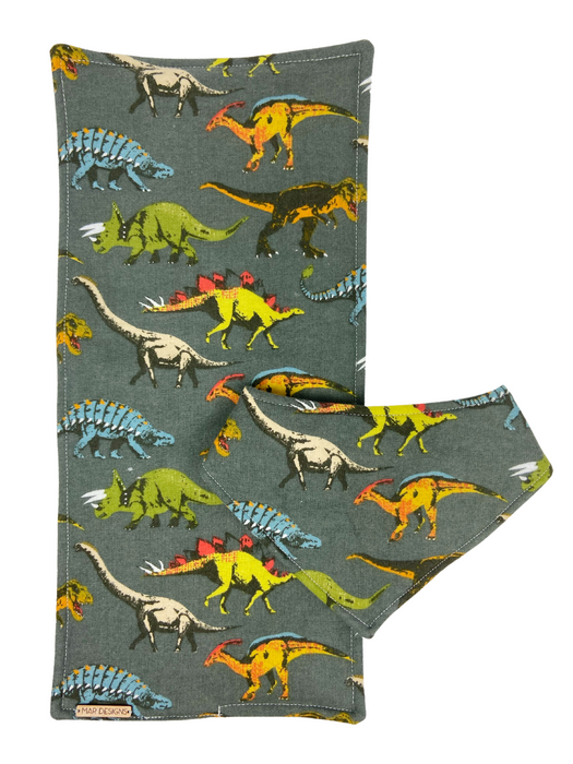 Dinosaurs Bib and Burp Cloth Set