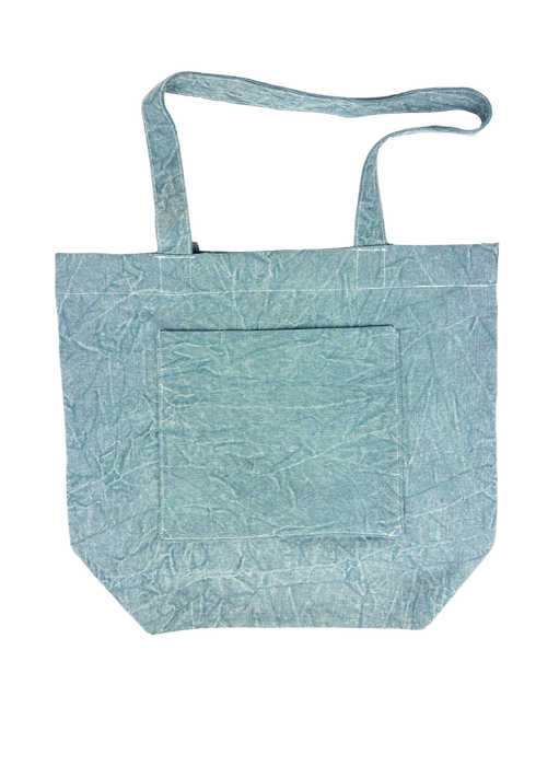 Blue Canvas Tote Bag